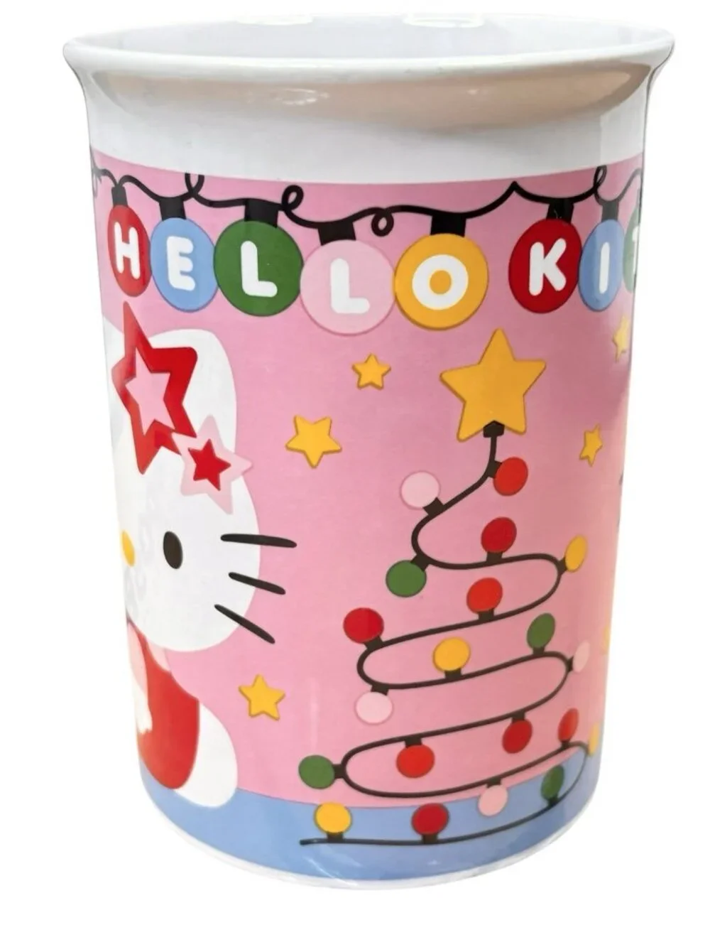 Hello Kitty Christmas Cosy Mug Cup 8oz Ceramic Hot Cold Coffee Tea Cocoa Sanrio